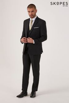Skopes Romulus Recycled Tailored Fit Suit Black Jacket (T61454) | $165
