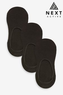 Black Sports Invisible Socks 3 Pack (T61623) | HK$68