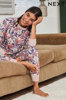 Pink Floral Supersoft Cosy Pyjamas (T61703) | OMR12