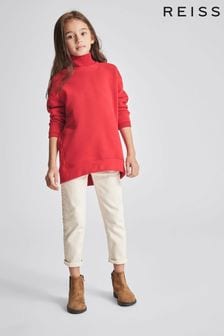 Reiss Red Robyn Junior Jersey Roll Neck Tunic (T61732) | €27