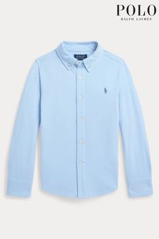 Polo Ralph Lauren Boys Light Blue Mesh Shirt (T61777) | €43 - €45