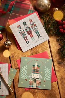 10 Pack Nutcracker Christmas Cards (T62285) | BGN 13