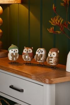 Brown Otis the Owl Home Word Ornament (T62321) | 33 €