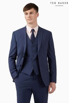 Ted Baker Premium Blue Panama Slim Suit Jacket