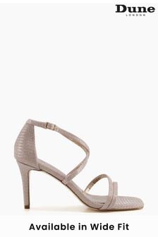 Dune London Natural Metallic Musical Wide Fit High Stiletto Sandals (T62709) | 101 €