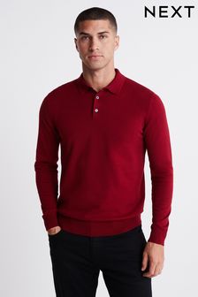 Red Knitted Polo Shirt (T62919) | 36 €