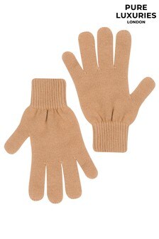 Karamellfarben - Pure Luxuries London Windermere Handschuhe aus Kaschmir- und Merinowolle (T63127) | 43 €