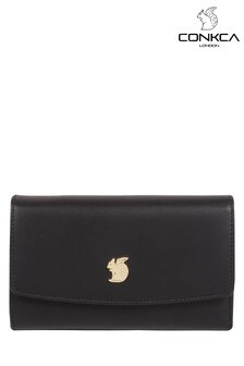 Черный - Кожаный кошелек Conkca Sherry (T63140) | €37