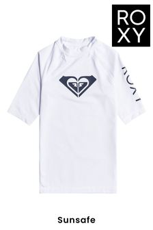 Roxy White Short Sleeve Rash Vest UPF 50 (T63199) | €25