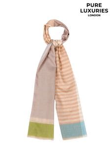 Pure Luxuries London Cream Charon Cashmere & Merino Wool Pashmina Scarf (T63291) | $135