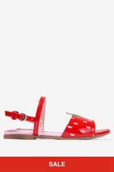 Girls Strawberry Sandals in Pink (T63446) | 470 QAR