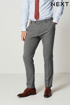 Grey Skinny Fit Motion Flex Stretch Suit: Trousers (T63710) | $75