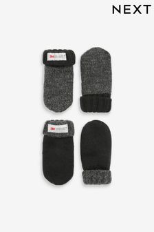 2 Pack Thinsulate™ Mittens (3mths-6yrs)