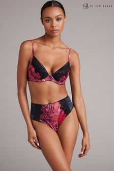 B by Ted Baker Pink Floral Satin Padded Plunge Bra (T64051) | 18 €