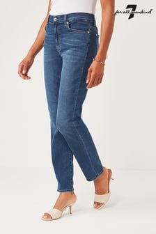 7 For All Mankind Roxanne Mid Rise Skinny Jeans