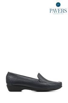 Pavers Blue Lightweight Leather Slip-On Shoes (T64251) | €64