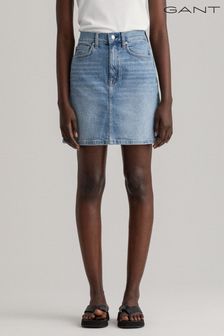 GANT Womens Short Blue Denim Skirt (T64311) | €56