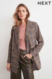 Heritage Check Double Breasted Blazer Coat (T64377) | 76 €