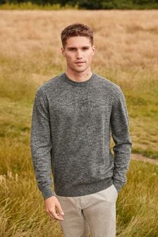 Charcoal Grey No Stag Marl Knitted Jumper (T64509) | €10