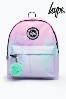Сиреневый рюкзак с принтом подтеков краски Hype. (T64970) | 15 950 тг