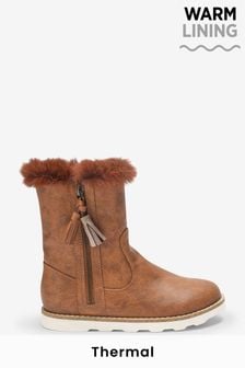 Marron fauve - Bottes avec doublure chaude Thinsulate™ (T65031) | €17 - €20