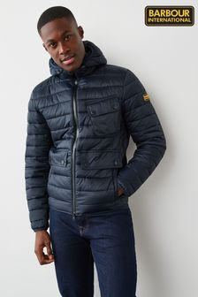 Barbour® International Racer Ouston Quilted Hooded Jacket (T65666) | €253
