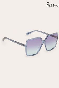 Niebieskie okulary przeciwsłoneczne Boden z kwadratowymi oprawkami oversize (T65745) | 393 zł