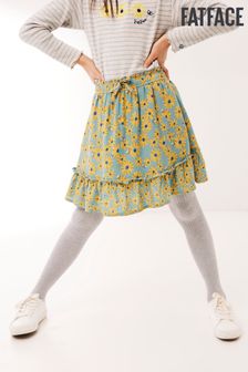 FatFace Green Sunflower Print Skirt (T65929) | CA$49