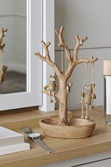 Natural Dangly Bertie the Bear Jewellery Tree Stand (T66431) | kr290