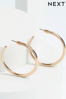 Gold Tone Taper Hoop Earrings (T66553) | $10