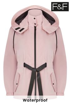 F&F Pink Mid Length Waterproof Parka Coat (T66695) | €50