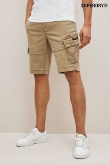 Superdry Natural Vintage Logo Cargo Shorts (T66815) | $86