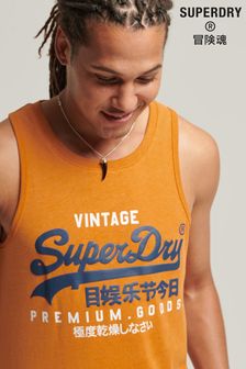 Superdry Yellow Vintage Logo Classic Vest (T66850) | SGD 31