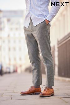 Grey Donegal Relaxed Tapered Nova Fides Formal Trousers (T67076) | €24