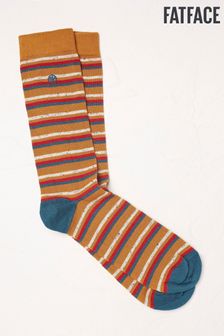 FatFace Yellow Multi Stripe Socks (T67194) | CA$19