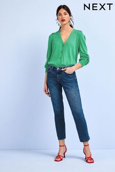 Mid Blue Low Rise Slim Jeans (T67475) | €19 - €24