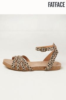FatFace Beth Natural Animal Print Sandals (T67503) | 60 €