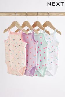 Vícebarevná - Baby Vest Bodysuits 4 Pack (T67534) | 495 Kč - 645 Kč