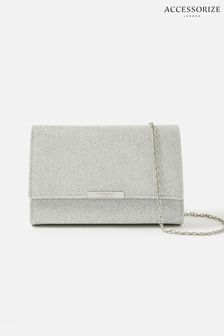 Accessorize Silver Box Clutch Bag (T67696) | 34 €