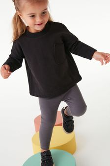 Charcoal Grey Sweatshirt And Leggings Co-ord Set (3mths-7yrs) (T67715) | €15 - €20