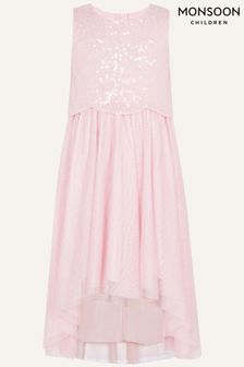 Monsoon Pink Betsy Sequin Scallop Dress (T67753) | ₪ 228 - ₪ 247