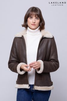 Lakeland Leather Cartmel Sheepskin Jacket in Chocolate Brown (T68017) | kr4,530