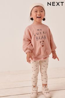 Roz - Set bluză și colanți (3 luni - 7 ani) (T68147) | 108 LEI - 141 LEI