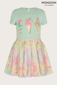Monsoon Natural Disco Tie Dye Ice Cream Sew Dress (T68155) | €40 - €45