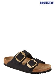 Črna/rjava - Birkenstock sandali iz nubuka z veliko zaponko Birkenstock Arizona (T68411) | €131