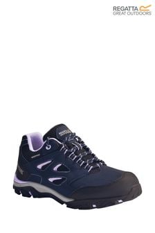 Regatta Holcombe Blue Low Junior Walking Shoes (T68440) | $87