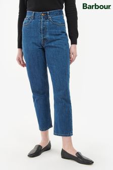 Barbour® Blue Coastal High Waist Mom Fit Jeans (T68605) | 592 QAR