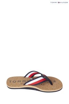 Tommy Hilfiger Mens Red Cork Beach Sandals (T68665) | ₪ 186