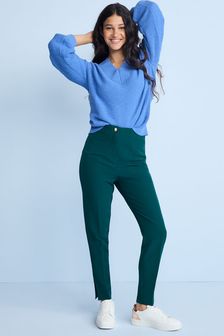 Green Tailored High Waisted Skinny Trousers (T68720) | €32