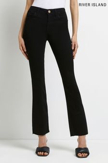 River Island Black Kick Flare Song Trousers (T68771) | 16,920 Ft